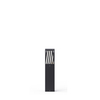 Waterproof outdoor LED bollard lights with multiple socket configurations on production workbench