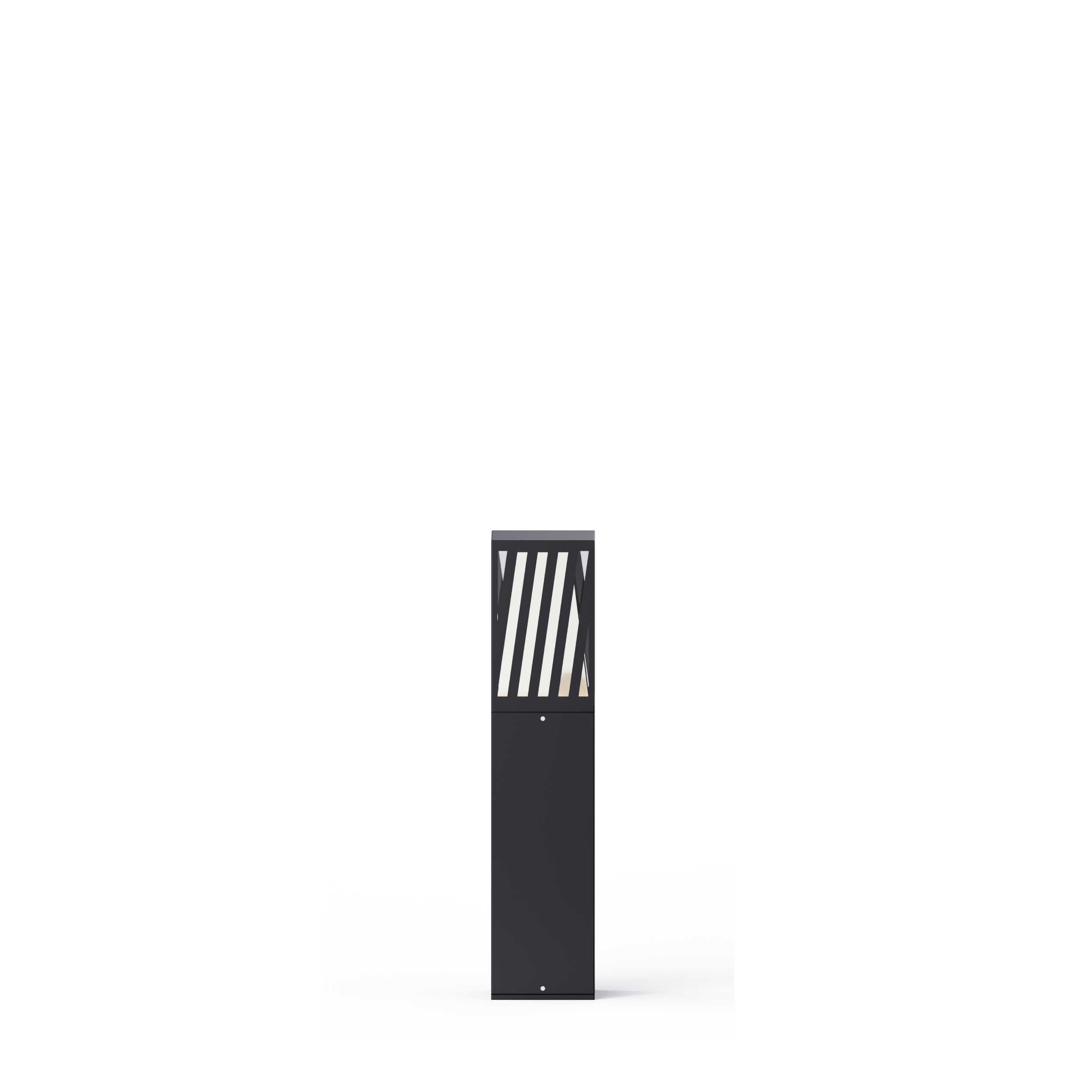 Waterproof outdoor LED bollard lights with multiple socket configurations on production workbench
