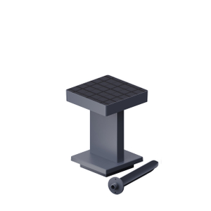 Drak grey solar bollard light