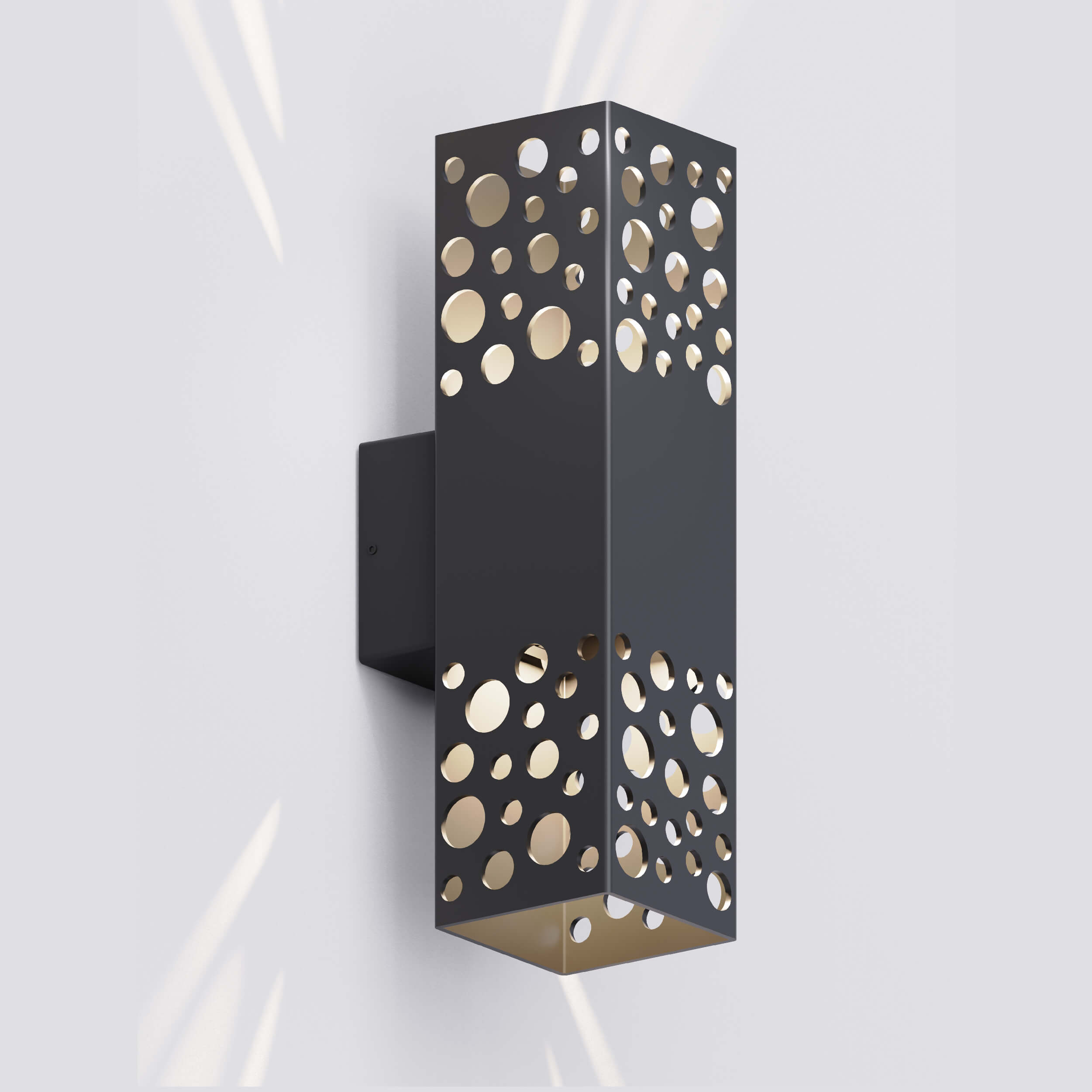 round cycle led wall light