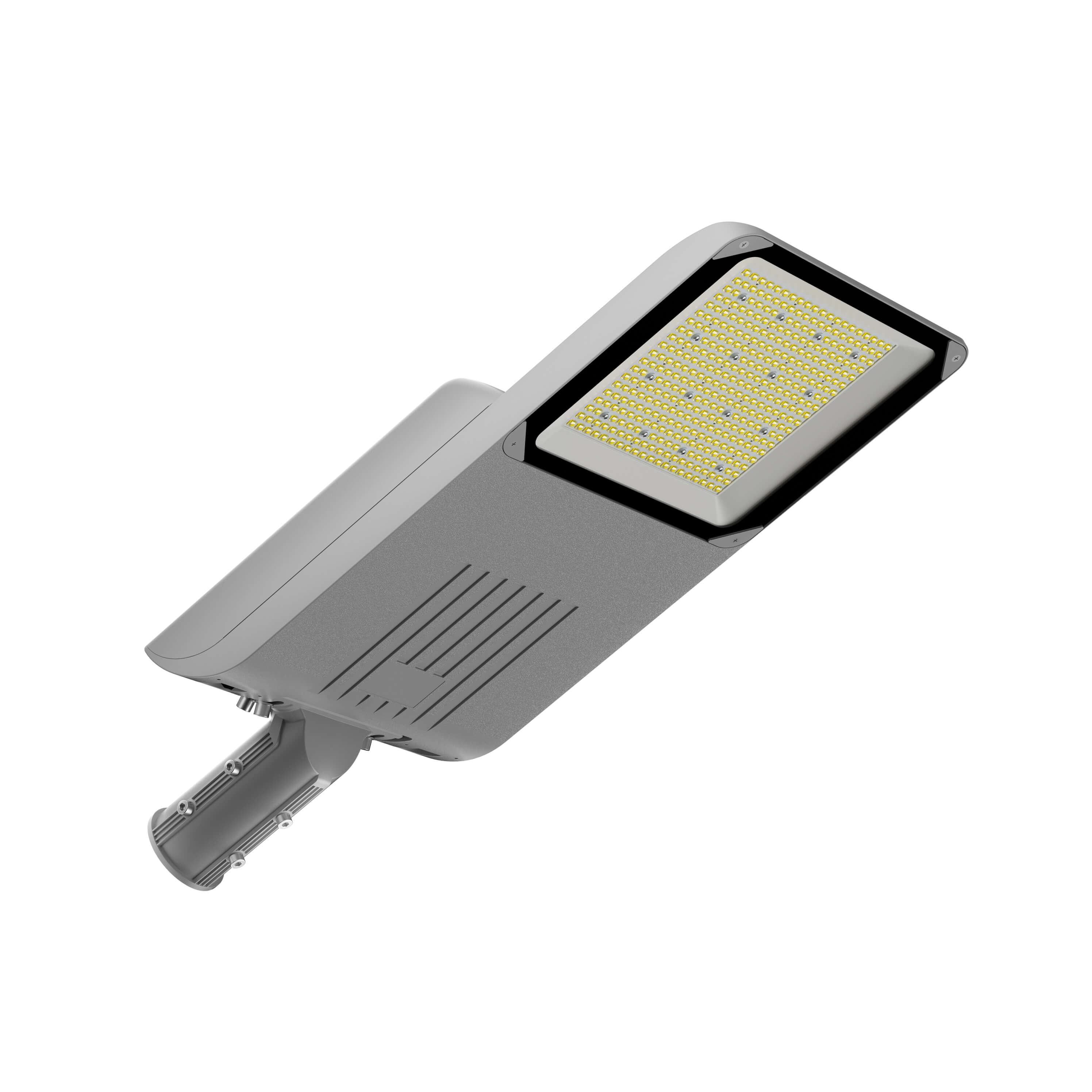Modern Solar-Powered LED Street Lamp - 100W energy-efficient design for pathways and parking lots