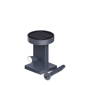 single head solar bollard light