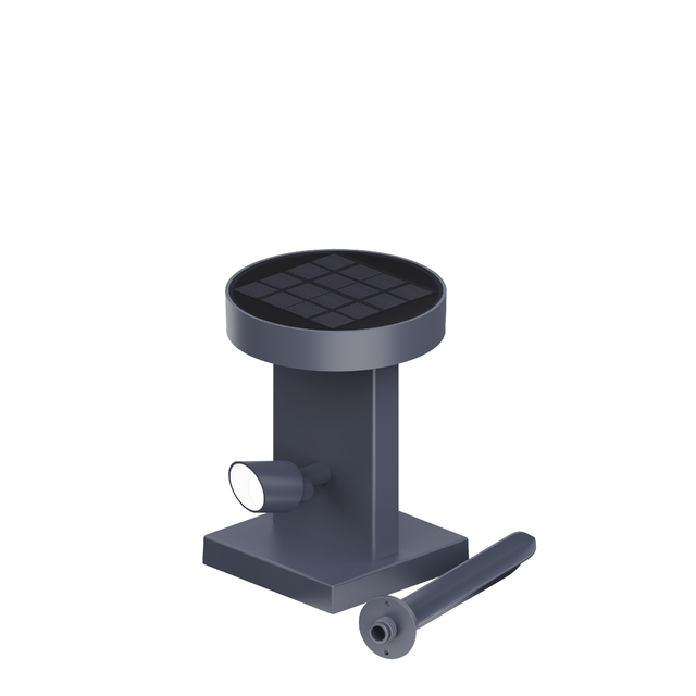 single head solar bollard light